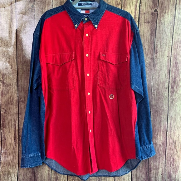 Tommy Hilfiger Other - VTG Tommy Hilfiger Denim Long Sleeve Shirt